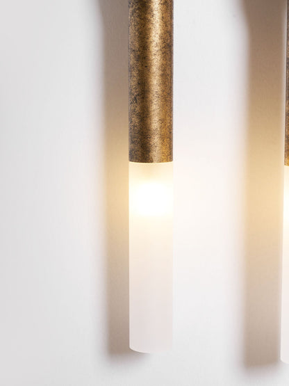 Horsehair Wall Lamp with Adjustable Light