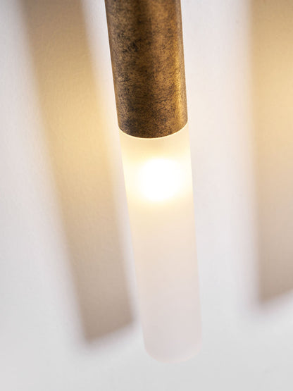Horsehair Wall Lamp with Adjustable Light