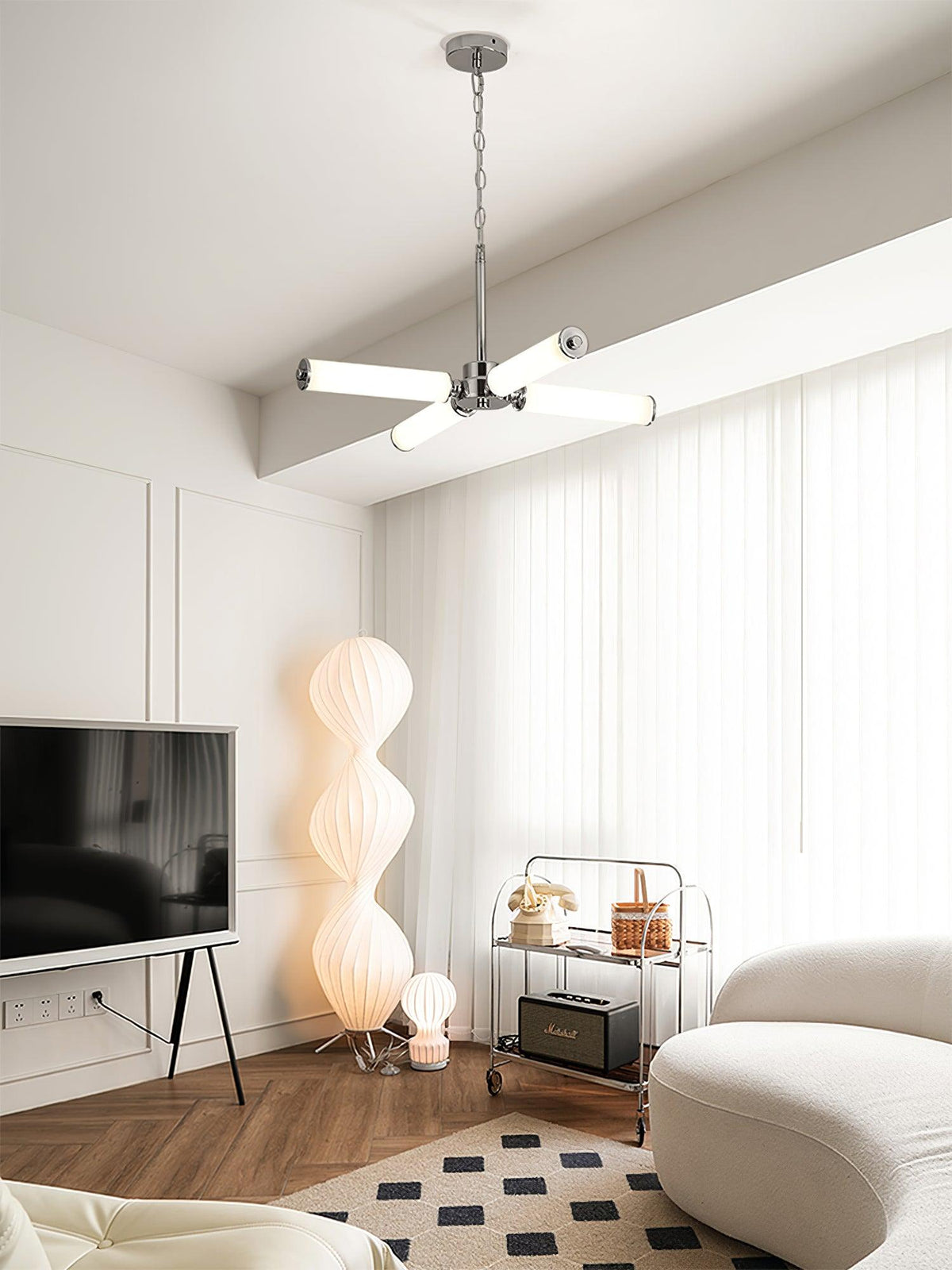 Modern LED Chandelier, Dimmable