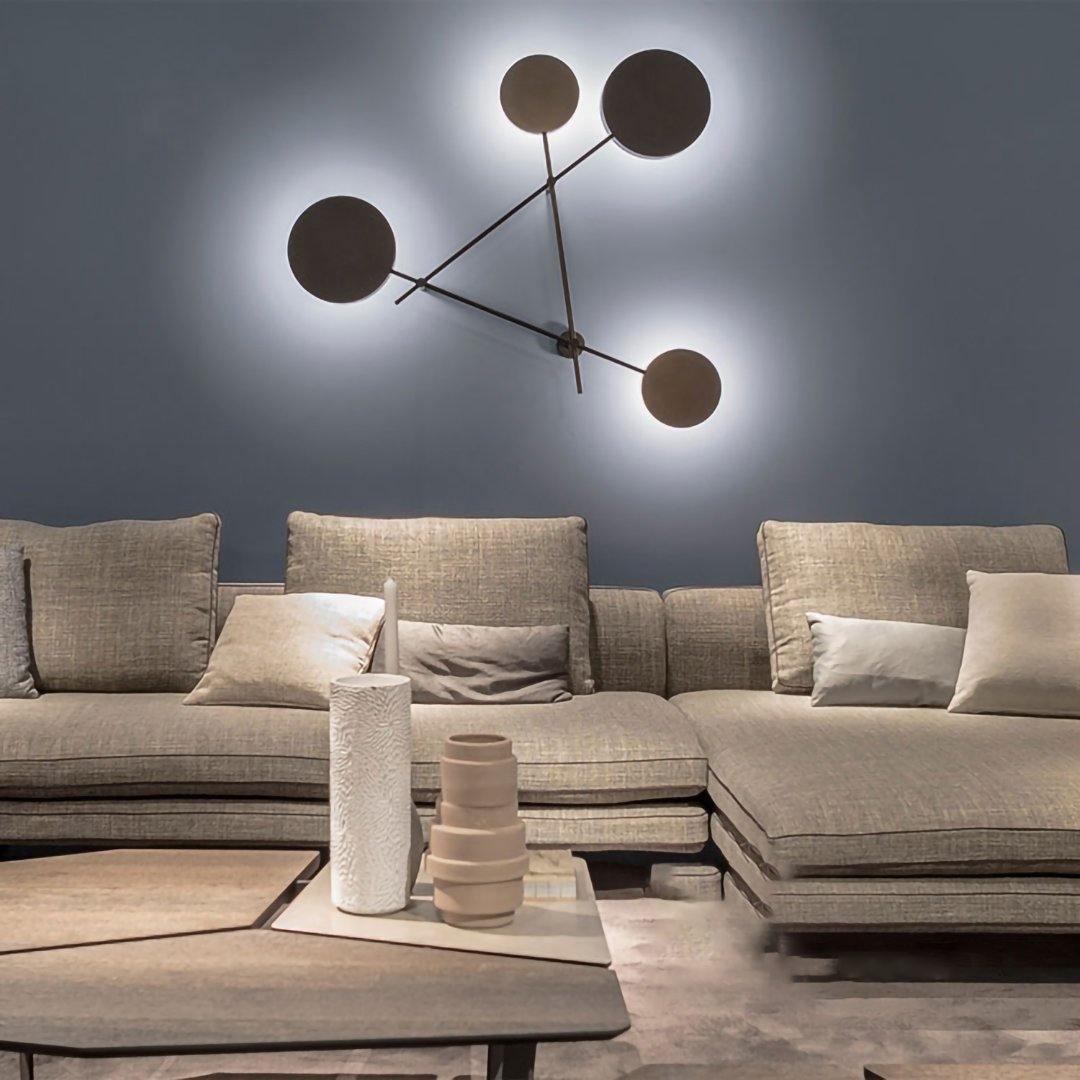 Lride Modern Wall Lamp - Adjustable Brightness & Energy Efficient Desi — side view
