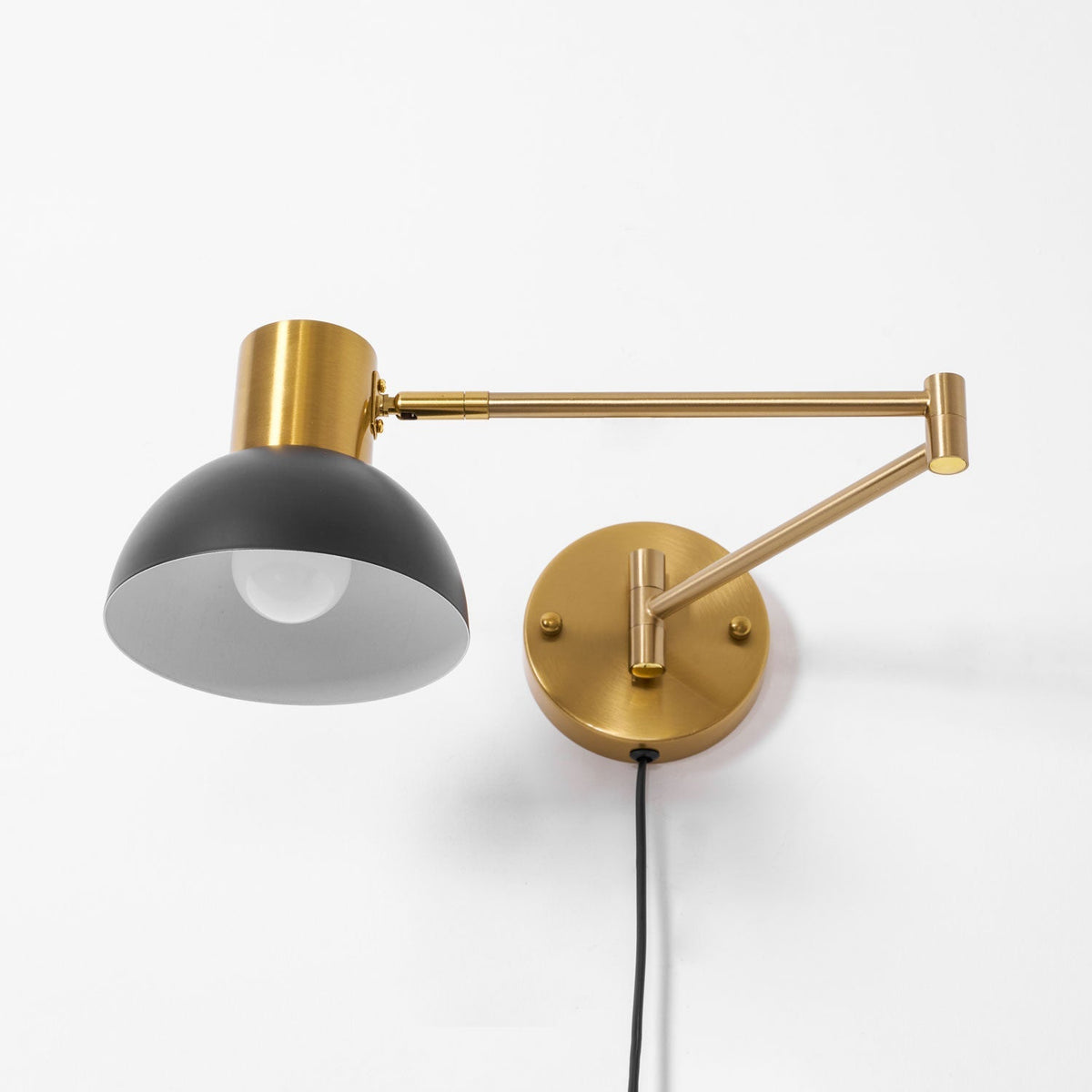 Adjustable Arm Wall Lamp with USB Charging