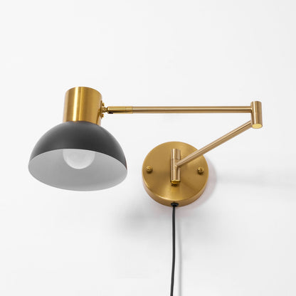 Adjustable Arm Wall Lamp with USB Charging