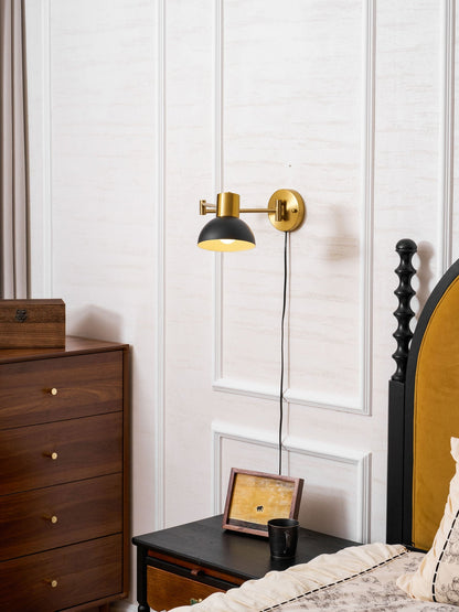 Adjustable Arm Wall Lamp with USB Charging