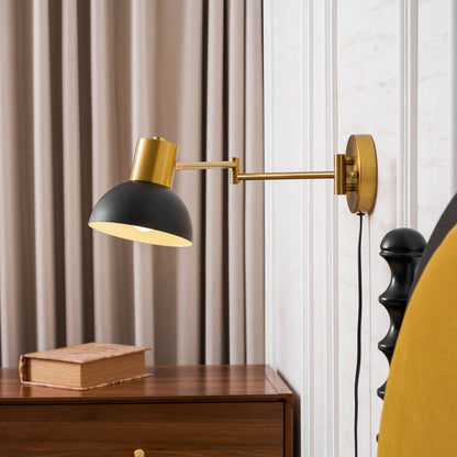 Adjustable Arm Wall Lamp with USB Charging