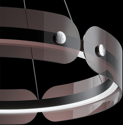 Tall Modern LED Chandelier, Dimmable Brightness