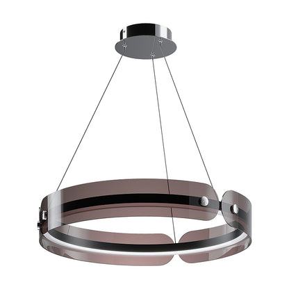 Tall Modern LED Chandelier, Dimmable Brightness