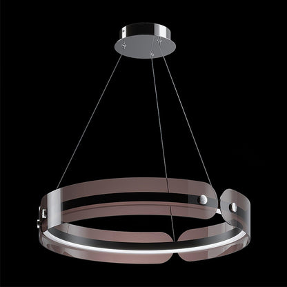 Tall Modern LED Chandelier, Dimmable Brightness