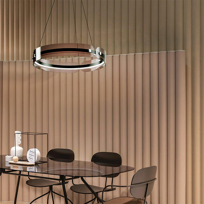 Tall Modern LED Chandelier, Dimmable Brightness