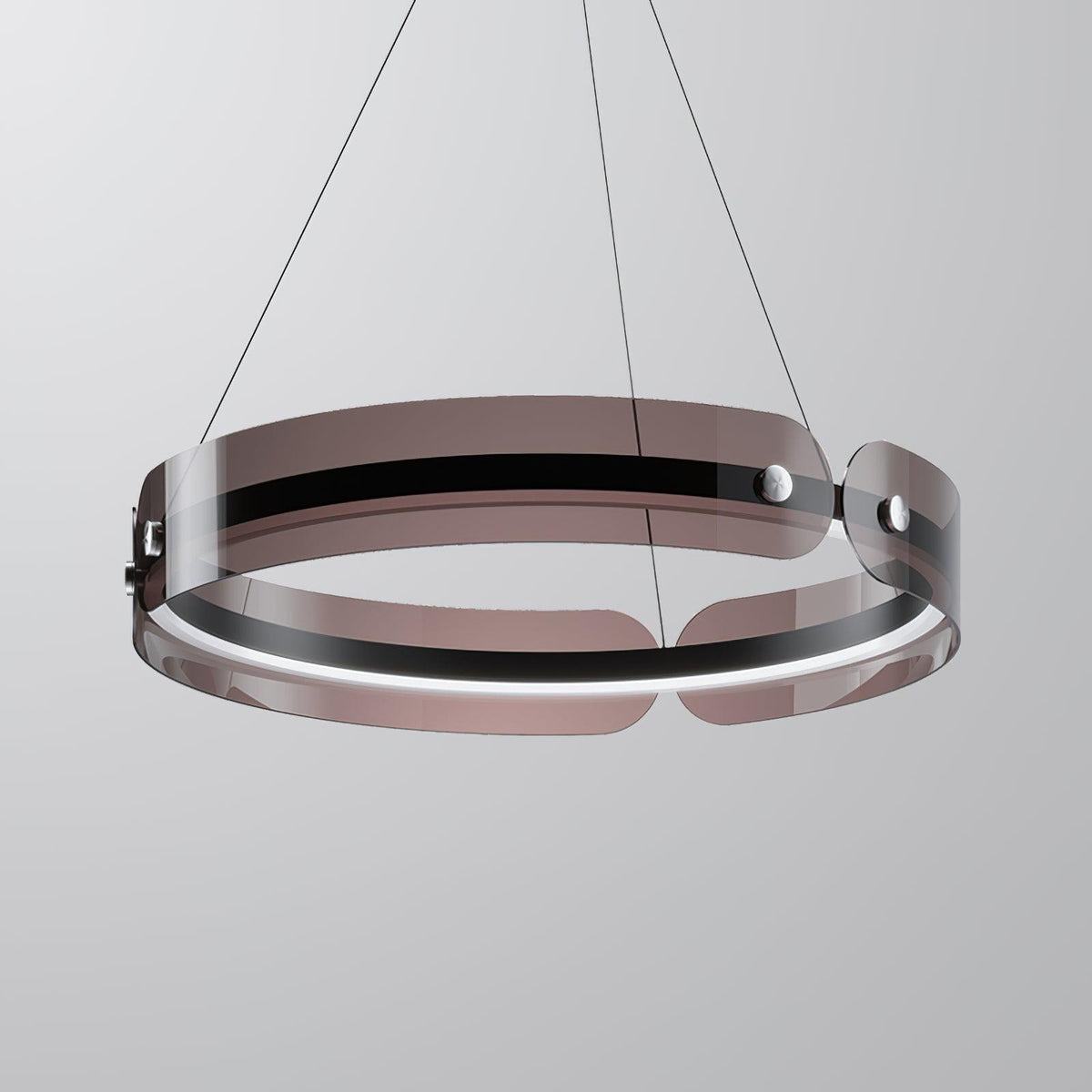 Tall Modern LED Chandelier, Dimmable Brightness