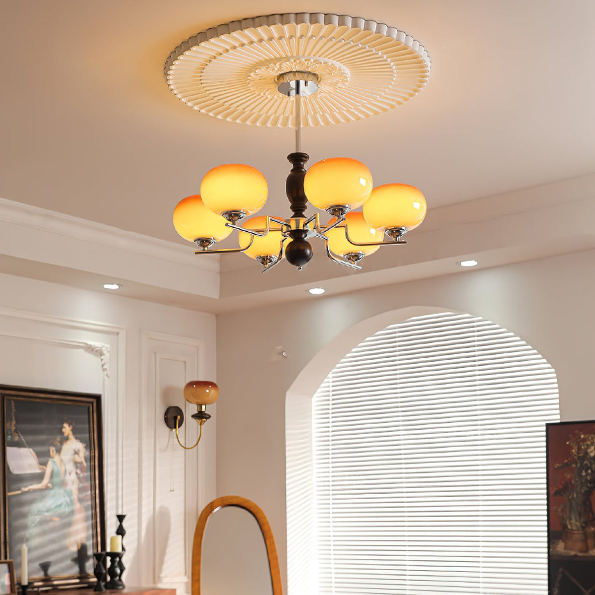 Modern Chandelier with Adjustable Brightness