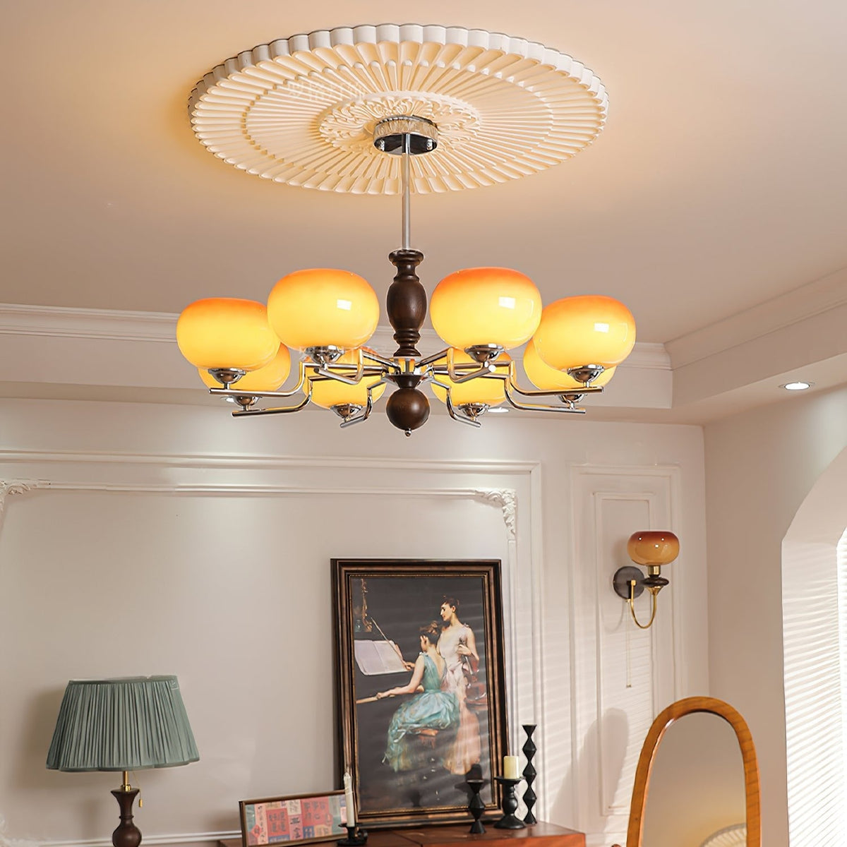 Modern Chandelier with Adjustable Brightness