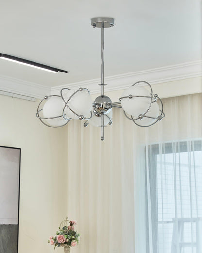 Chandelier with Adjustable Height and LED Lighting