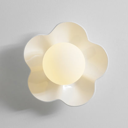 Flower-Shaped Wall Lamp with Adjustable Brightness