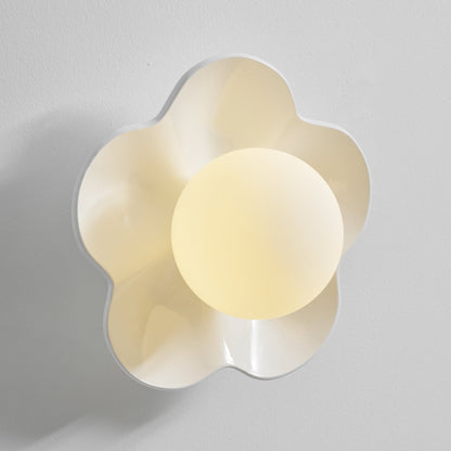 Flower-Shaped Wall Lamp with Adjustable Brightness