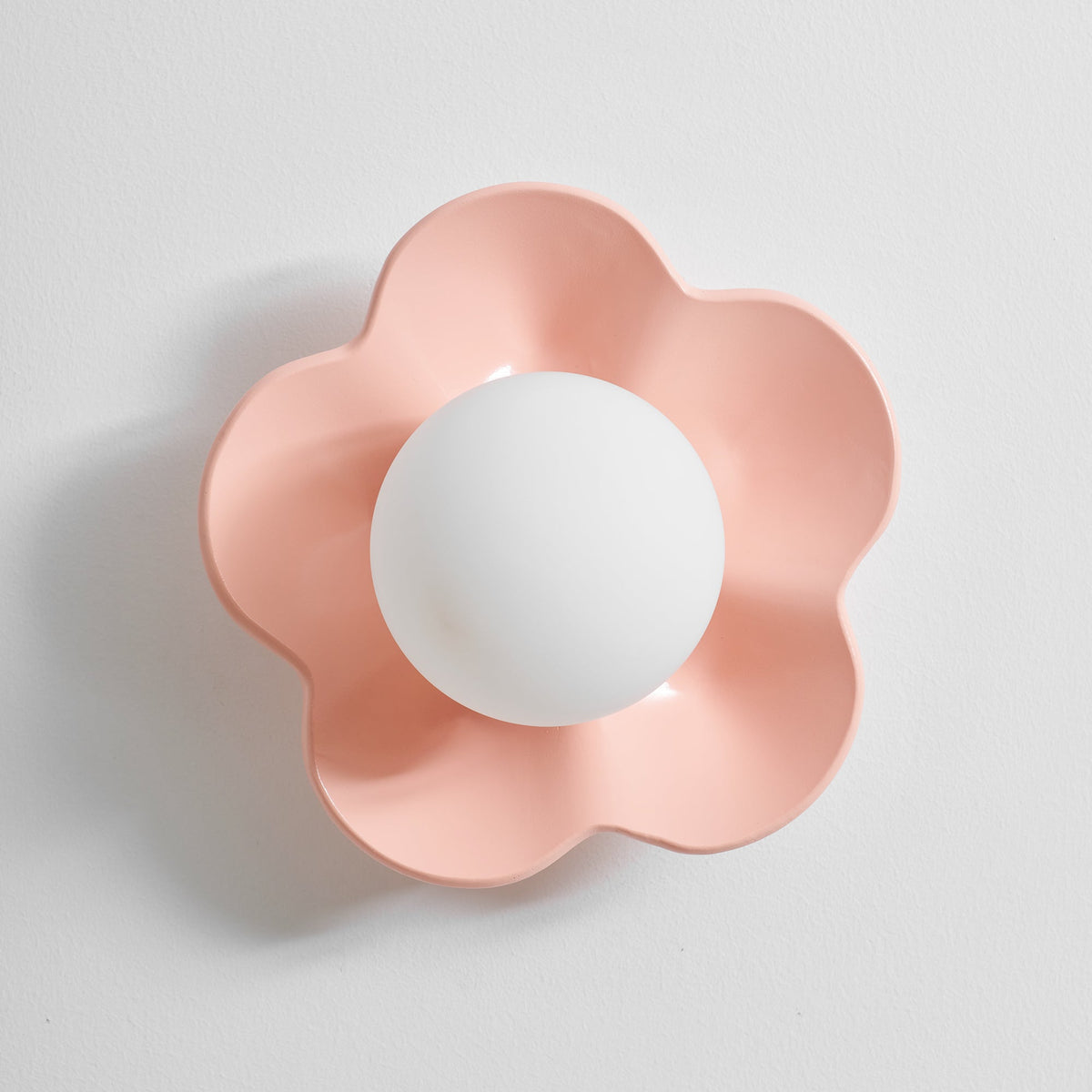 Flower-Shaped Wall Lamp with Adjustable Brightness