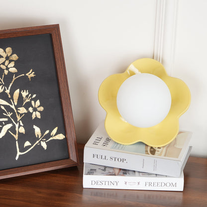 Flower-Shaped Wall Lamp with Adjustable Brightness