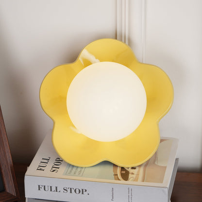 Flower-Shaped Wall Lamp with Adjustable Brightness
