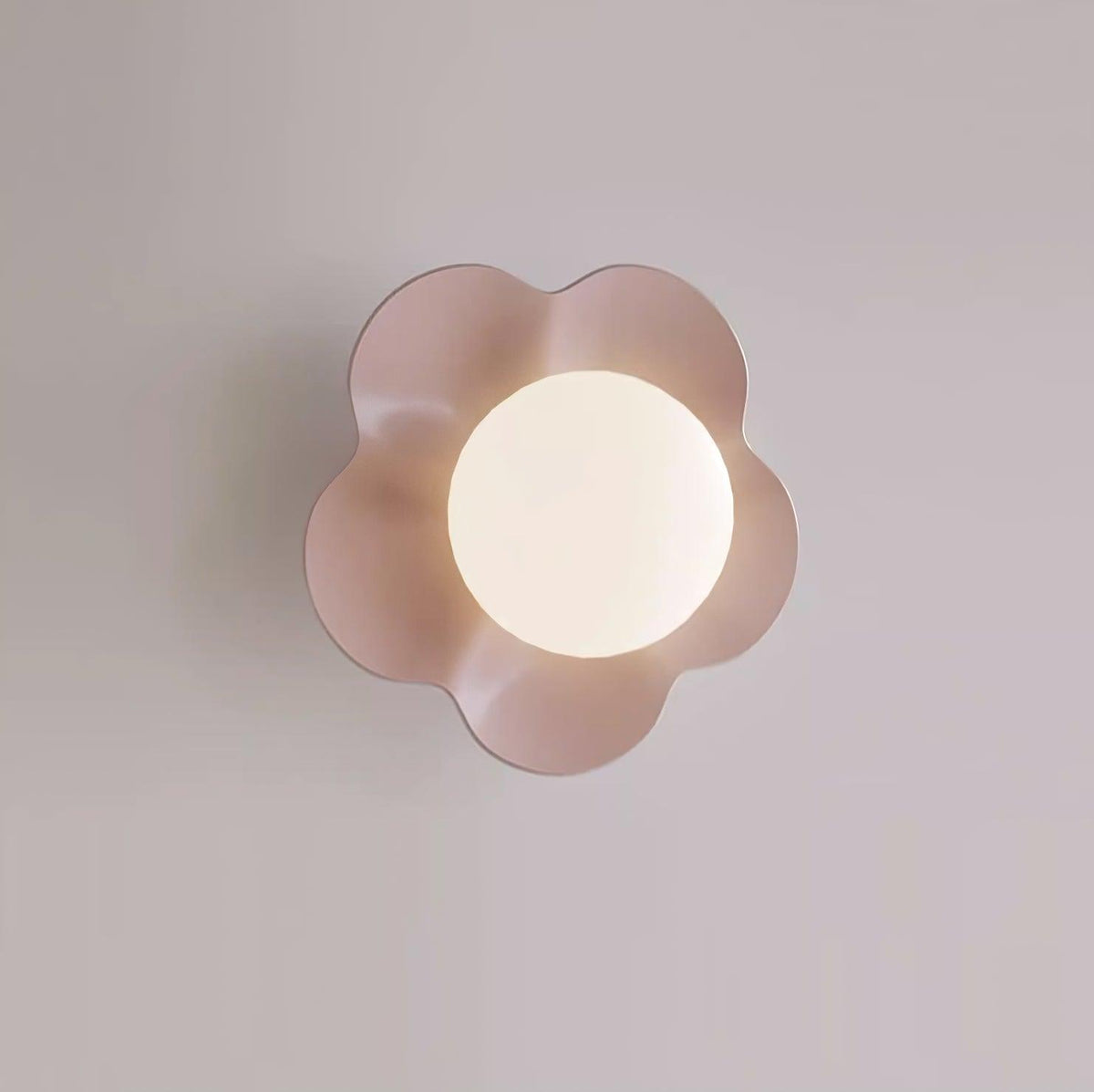 Flower-Shaped Wall Lamp with Adjustable Brightness