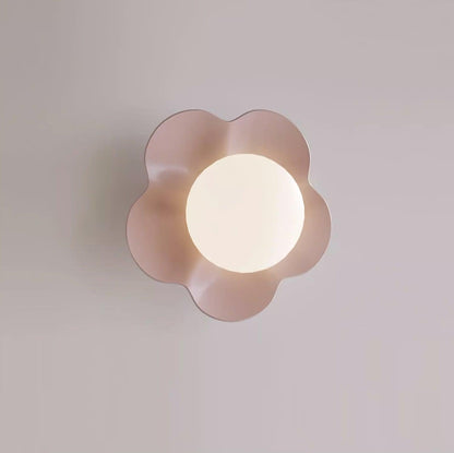 Flower-Shaped Wall Lamp with Adjustable Brightness