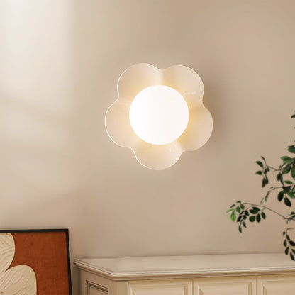 Flower-Shaped Wall Lamp with Adjustable Brightness