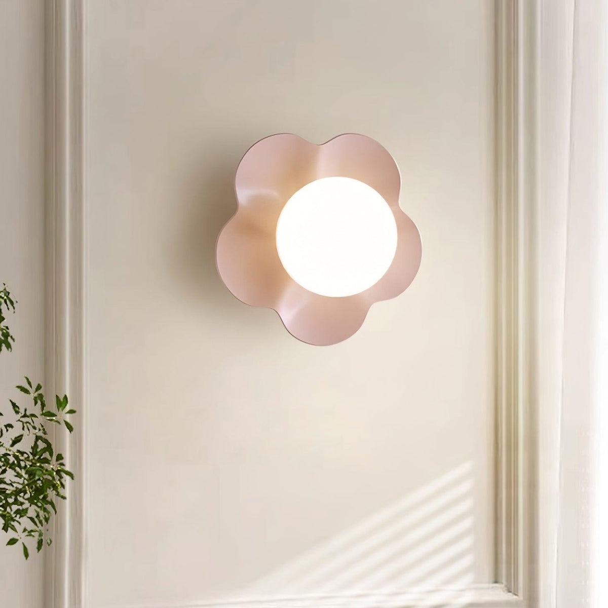 Flower-Shaped Wall Lamp with Adjustable Brightness — lifestyle view