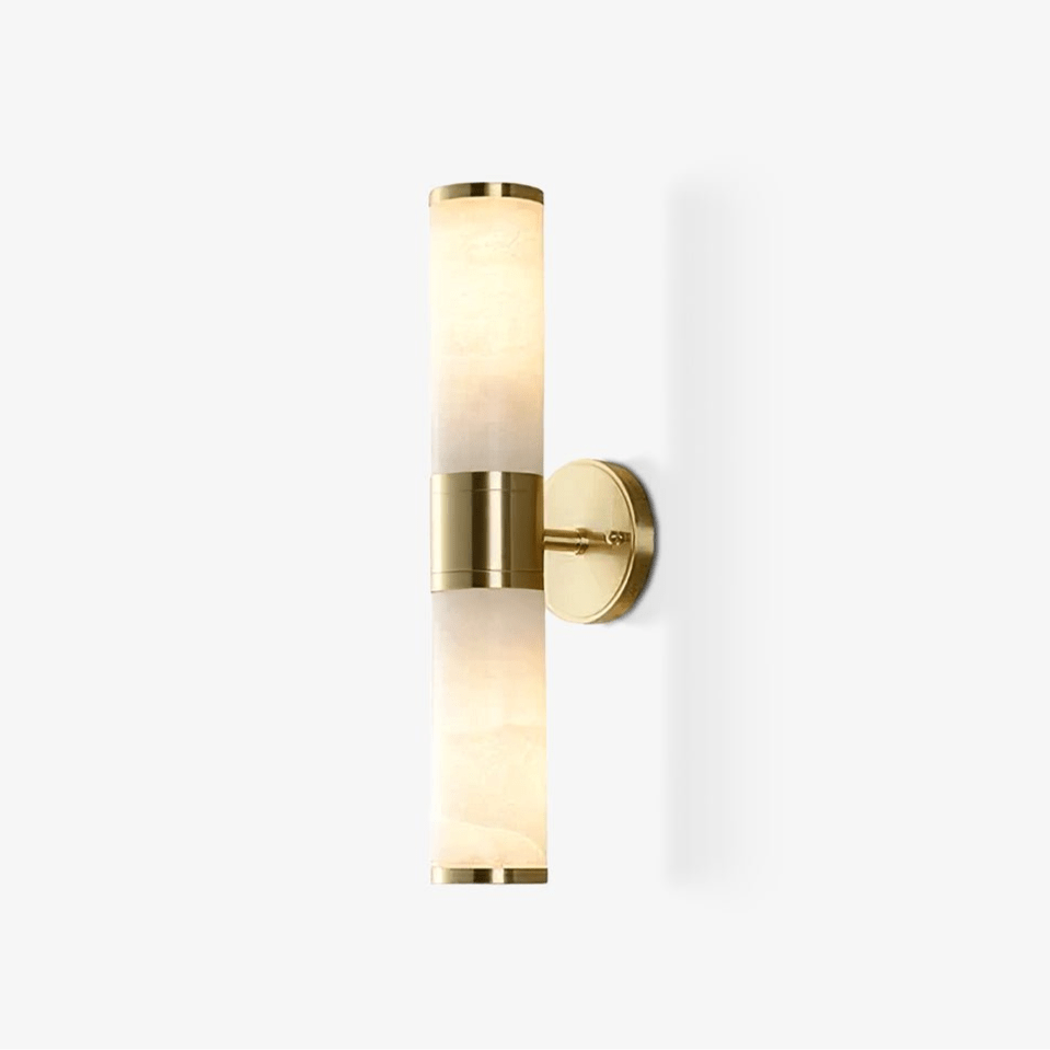Alabaster Wall Lamp with Soft Glow — detail view