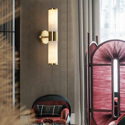 Alabaster Wall Lamp with Soft Glow