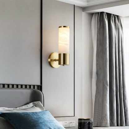 Alabaster Wall Lamp with Soft Glow