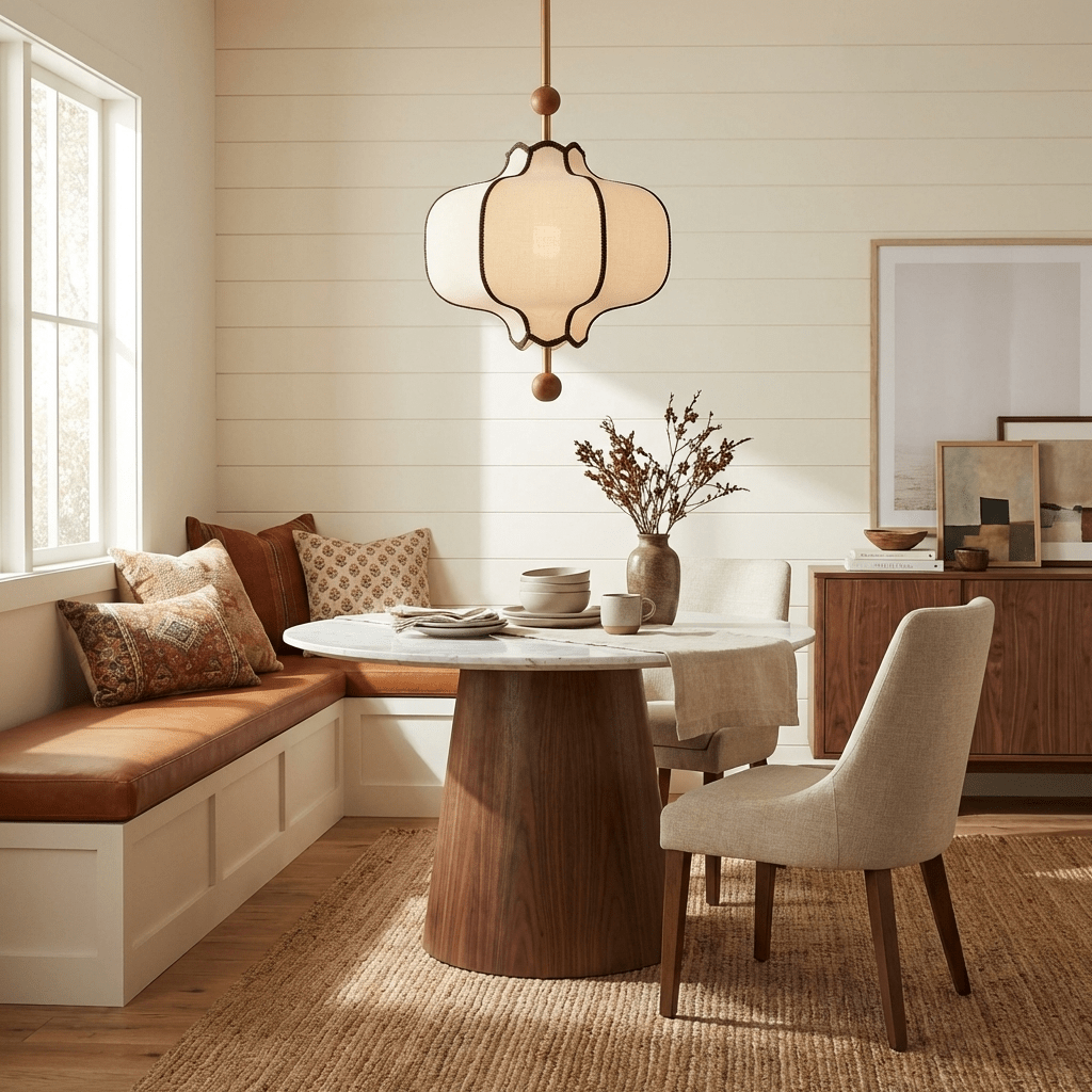 Lantern Fabric Pendant Light Position 7