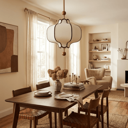 Lantern Fabric Pendant Light Position 9