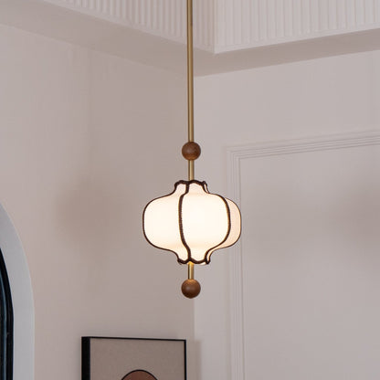 Lantern Fabric Pendant Light Position 34