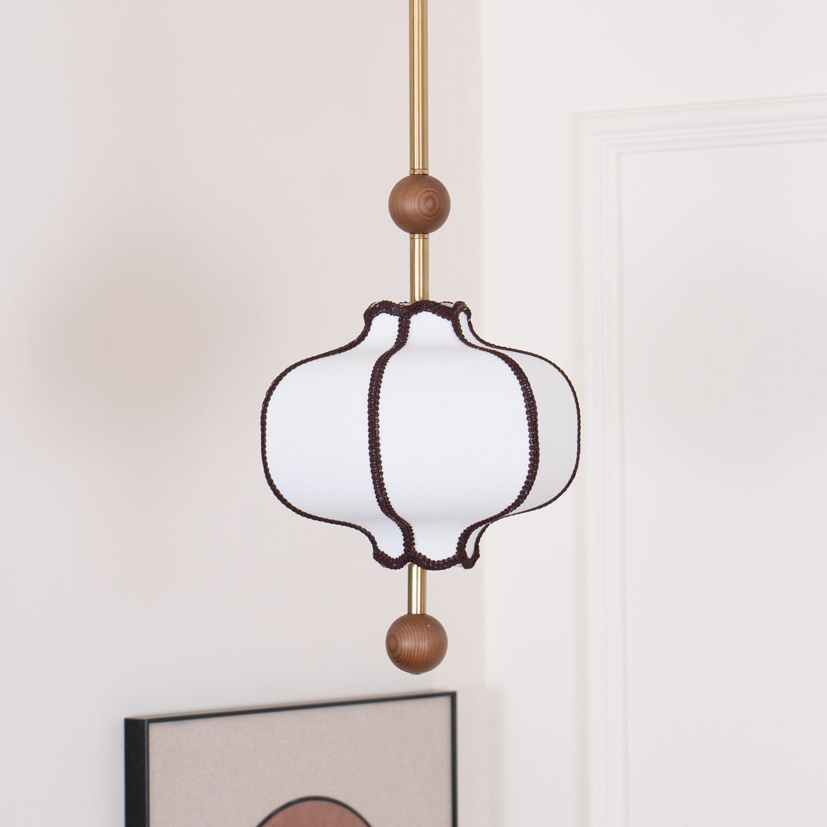 Lantern Fabric Pendant Light Position 25