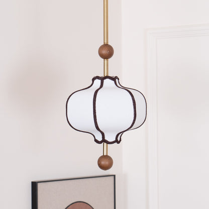 Lantern Fabric Pendant Light Position 25