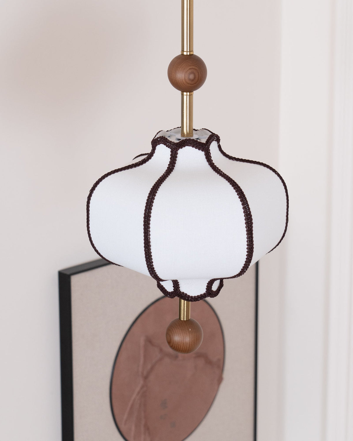 Lantern Fabric Pendant Light Position 28