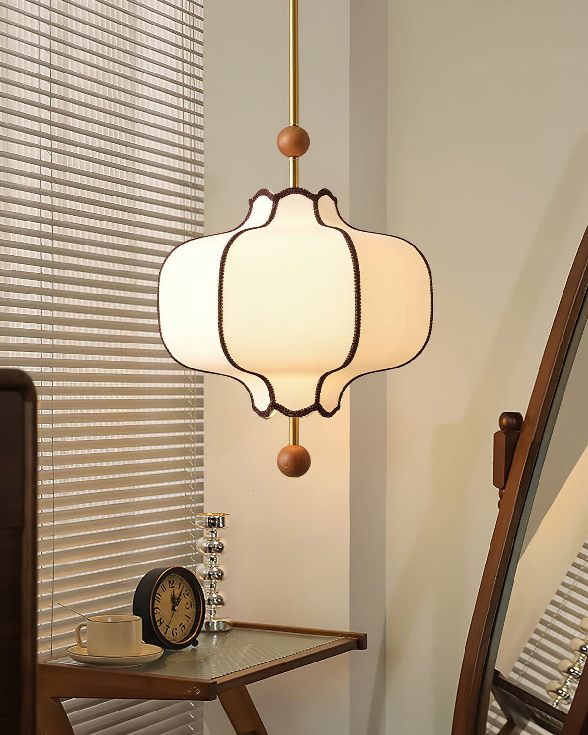 Lantern Fabric Pendant Light Position 13