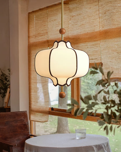 Lantern Fabric Pendant Light Position 17