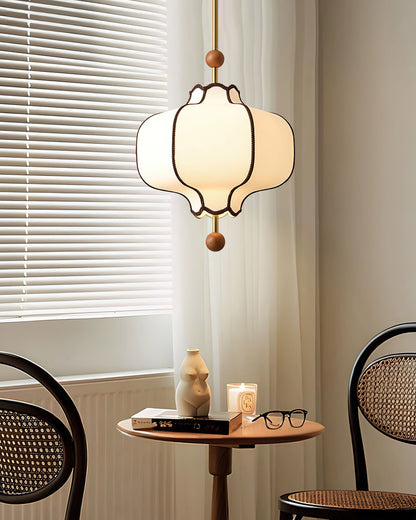 Lantern Fabric Pendant Light Position 18