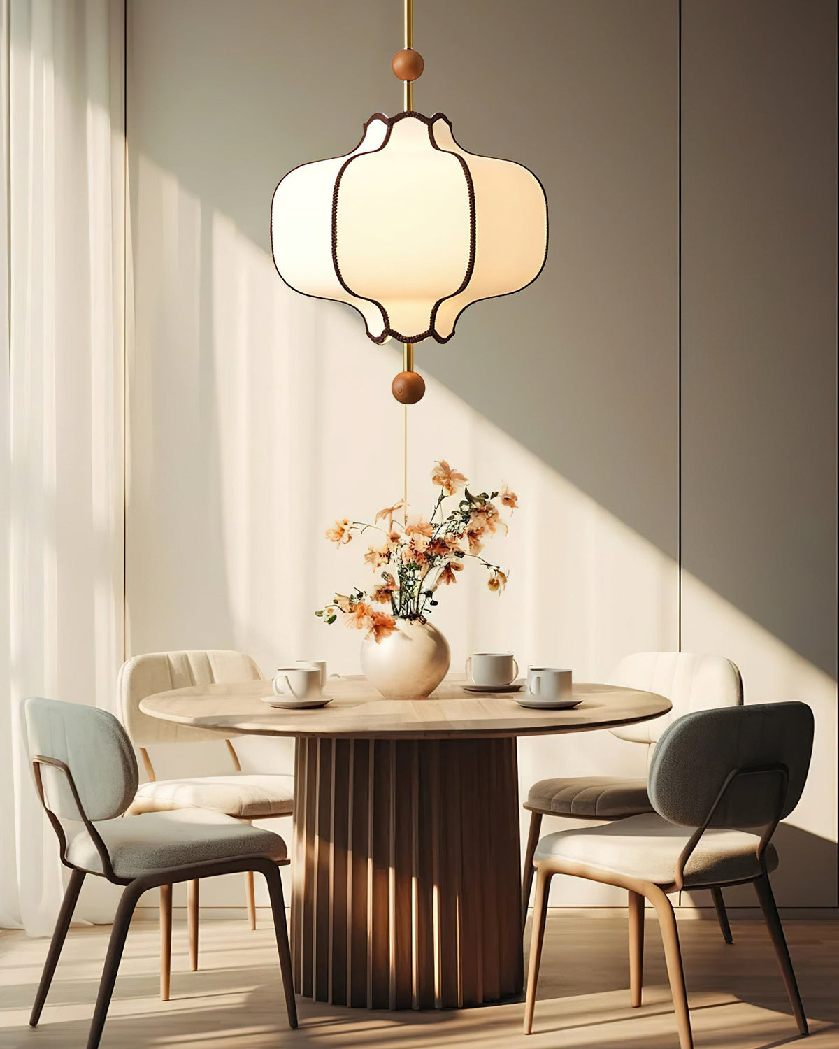 Lantern Fabric Pendant Light Position 23