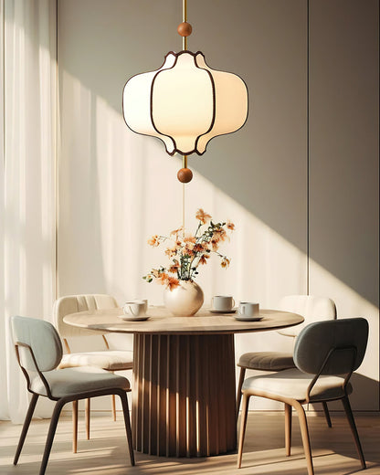 Lantern Fabric Pendant Light Position 23