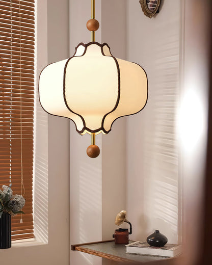 Lantern Fabric Pendant Light Position 12