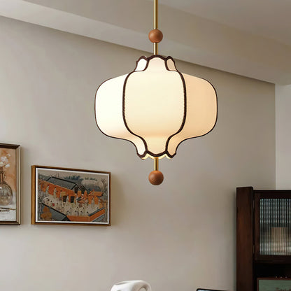 Lantern Fabric Pendant Light Position 10