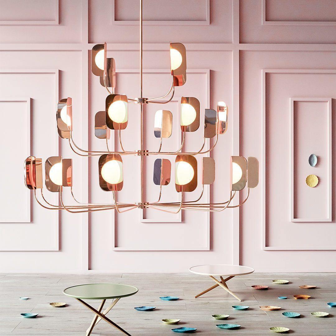 Leaf Folio Chandelier with Adjustable Brightness — lifestyle view