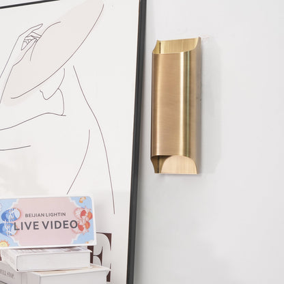 Brass Wall Lamp with Adjustable Light Direction