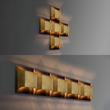 Brass Wall Lamp with Adjustable Light Direction