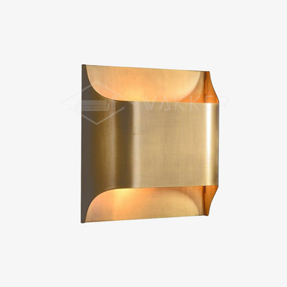 Brass Wall Lamp with Adjustable Light Direction