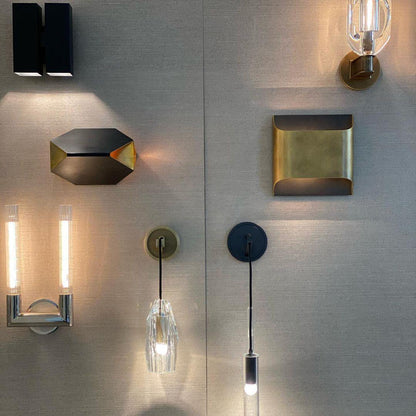 Brass Wall Lamp with Adjustable Light Direction