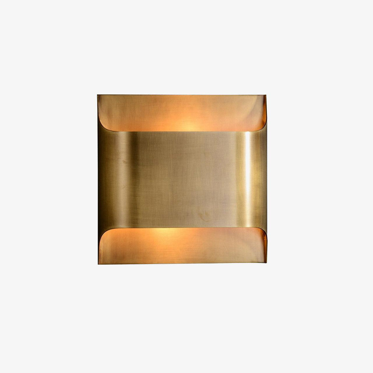 Brass Wall Lamp with Adjustable Light Direction — front view
