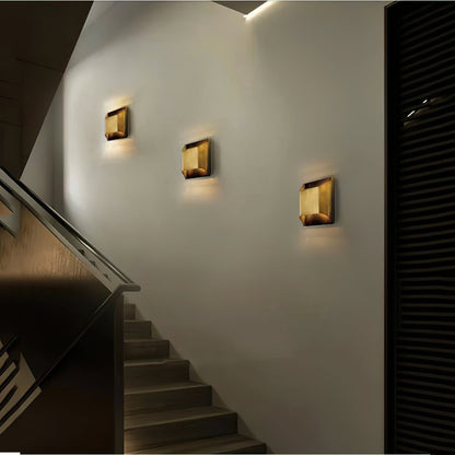 Brass Wall Lamp with Adjustable Light Direction