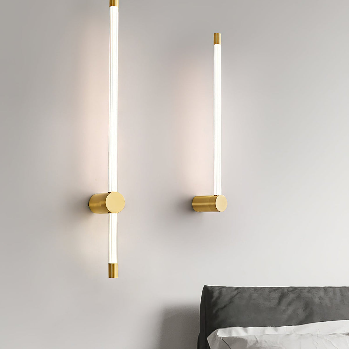 Modern Linear LED Sconce, Dimmable — front view