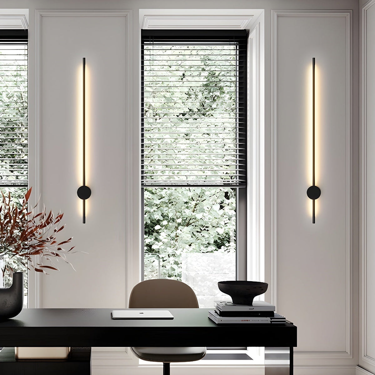 Linear LED Wall Light, Multiple Dimming Options — lifestyle view